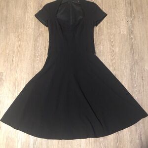le chateau Black Fit-and-Flare Midi Dress